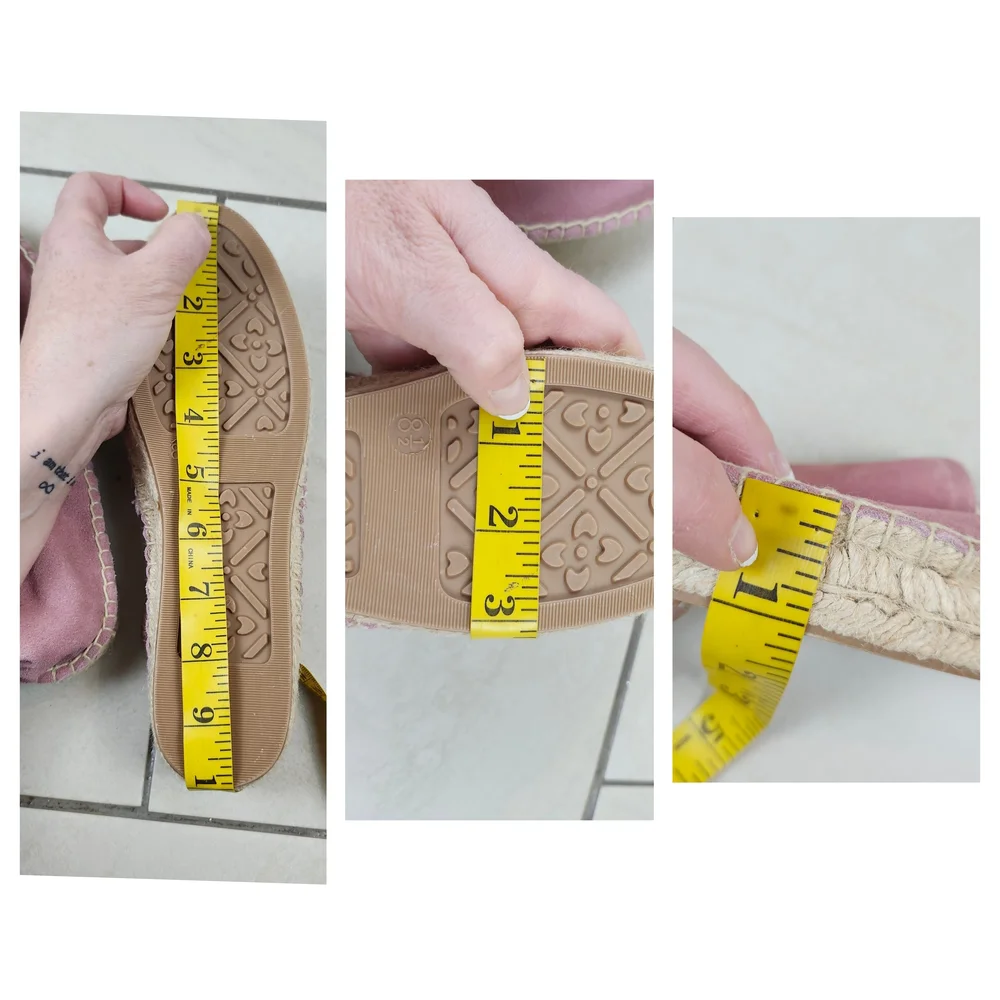 Jack Rogers women's Riley Suede Espadrille slip-on Flat shoes In Mauve 8.5 M - Picture 15 of 15